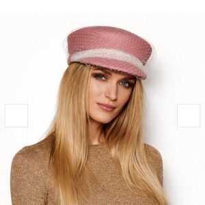 Eugenia Kim Sabrina Rose Birdcage Veil hat